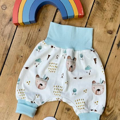 Pumphose Boho-Bär mint - Größe: 50-56