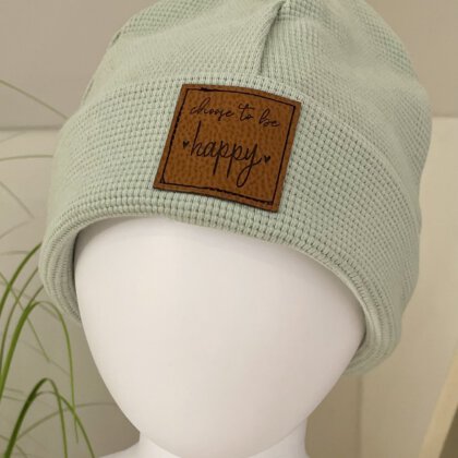 Hipster Beanie mint - Kopfumfang: 44/45