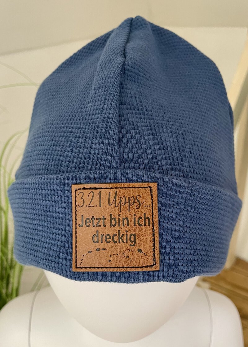 Hipster Beanie blau - Kopfumfang: 44/45 - Image 2
