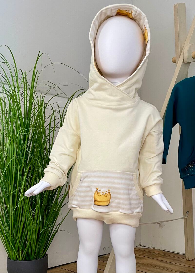 Hoodie mit Kapuze Kronen - Größe: 80 - Image 3