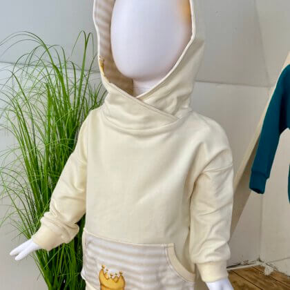 Hoodie mit Kapuze Kronen - Größe: 80