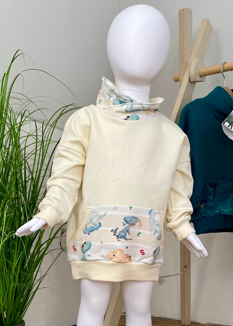 Hoodie mit Kragen Dino - Größe: 86 - Image 2