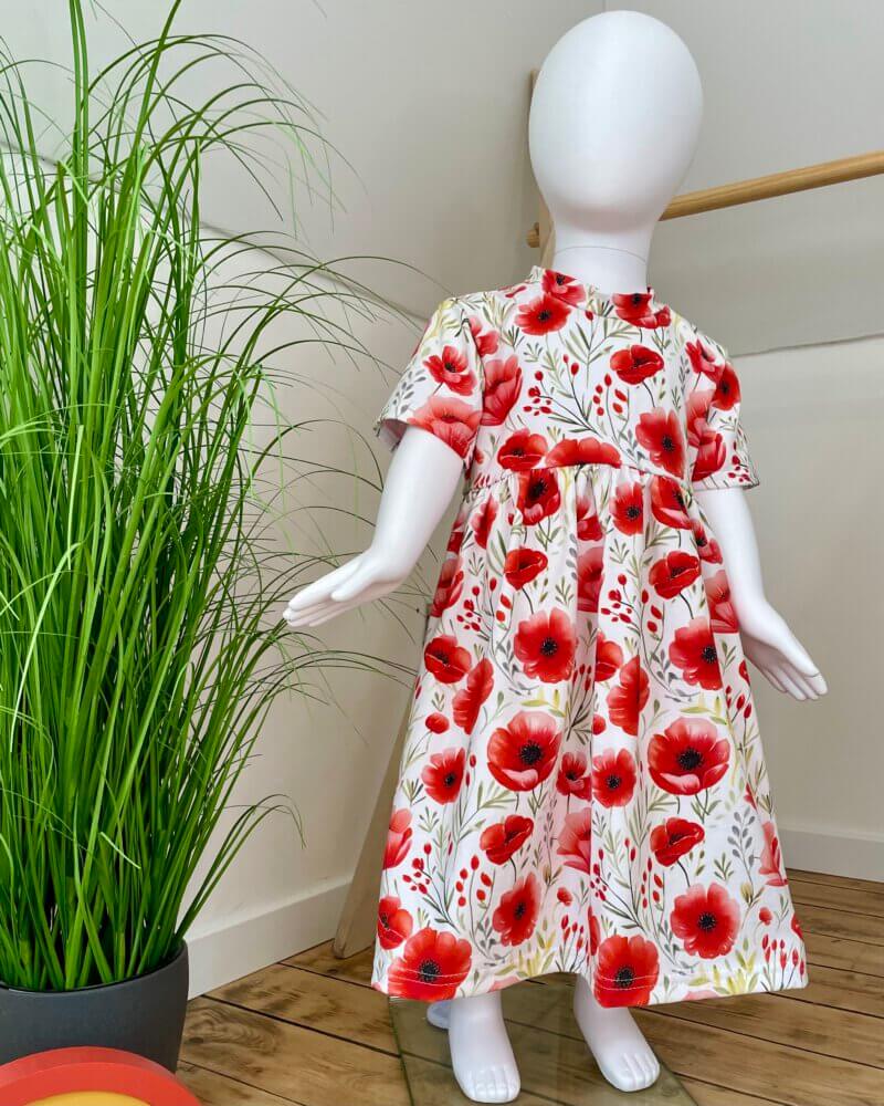 Kleid kurzarm Mohnblumen - Größe: 104 - Image 2